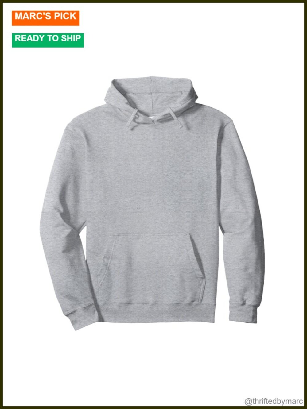 Vintage Retro Surf Pullover Hoodie, Cotton-Poly Blend, Classic Fit